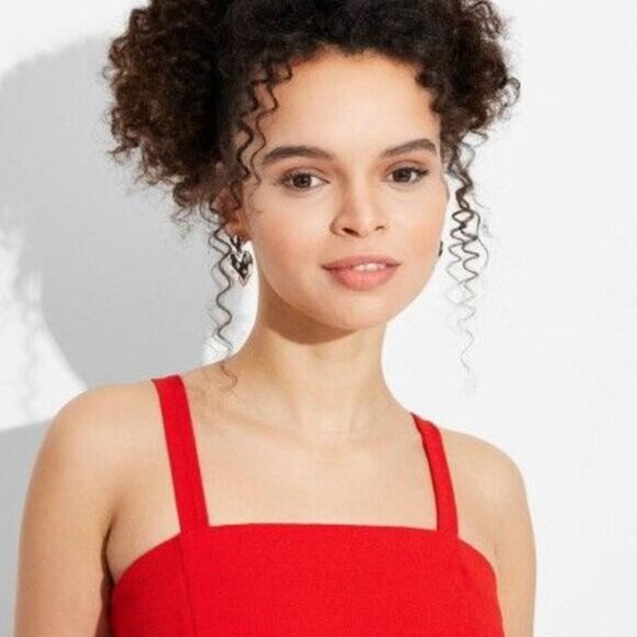 Wild Fable Women's Red Wide Leg Bandeau Jumpsuit Strap Small - Picture 3 of 12